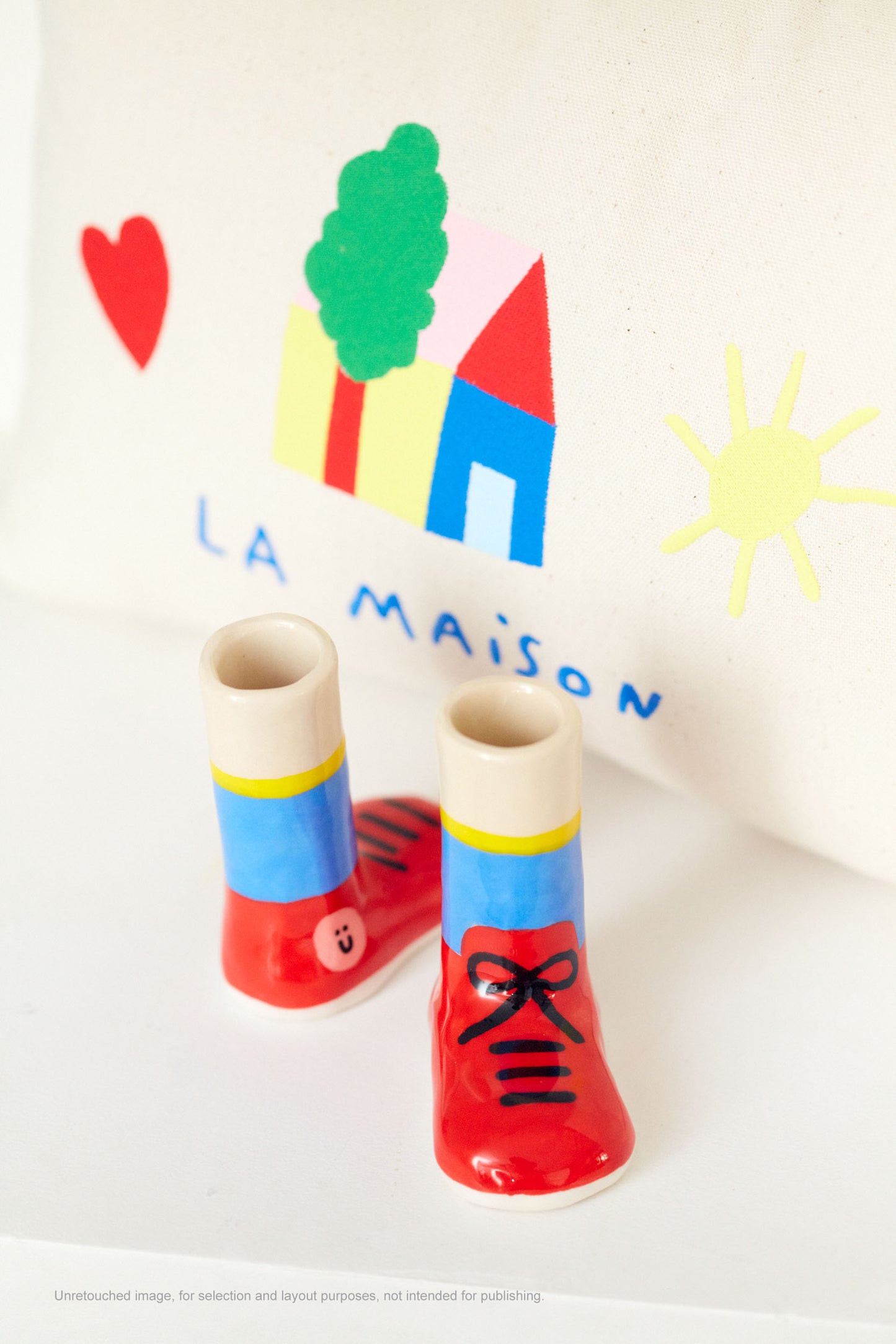 Les mini vases Choeur Coeur x Wobbly Studio ROUGE