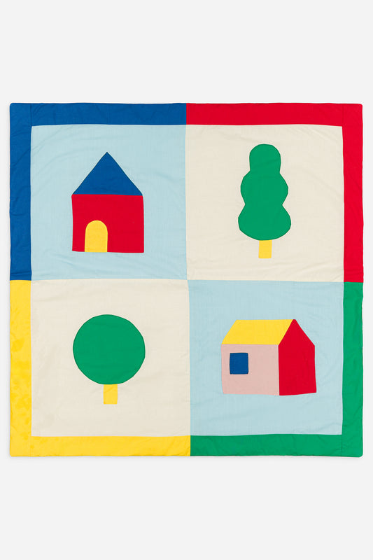 Plaid Choeur Coeur x Chaumière Oiseau