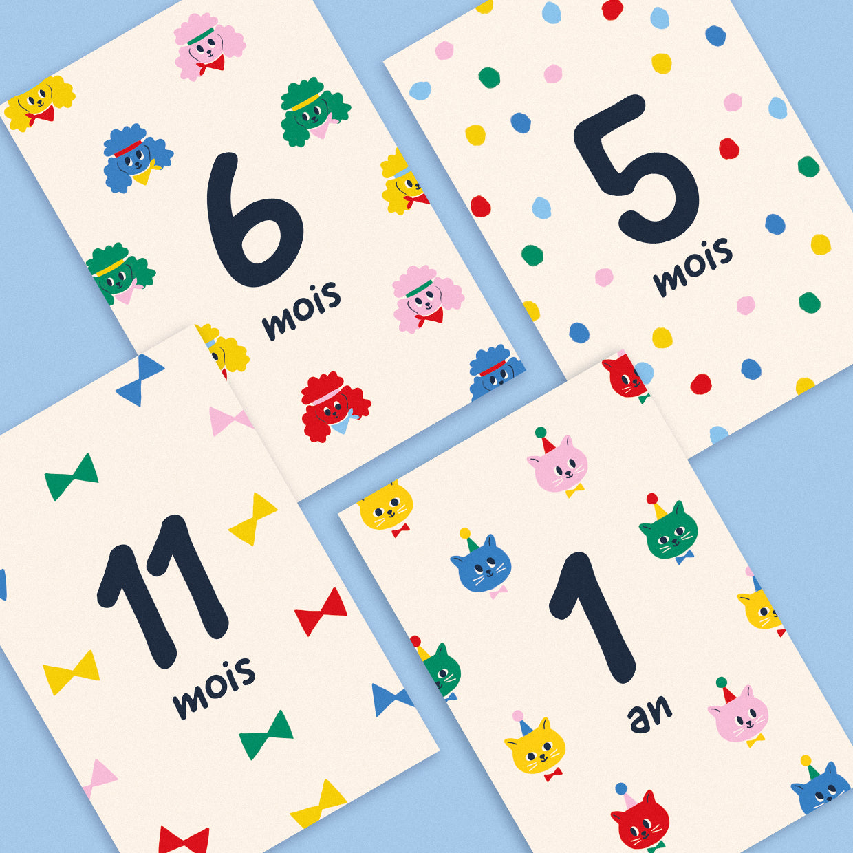 SOLDES ! Le set de cartes étapes "Ma première année"