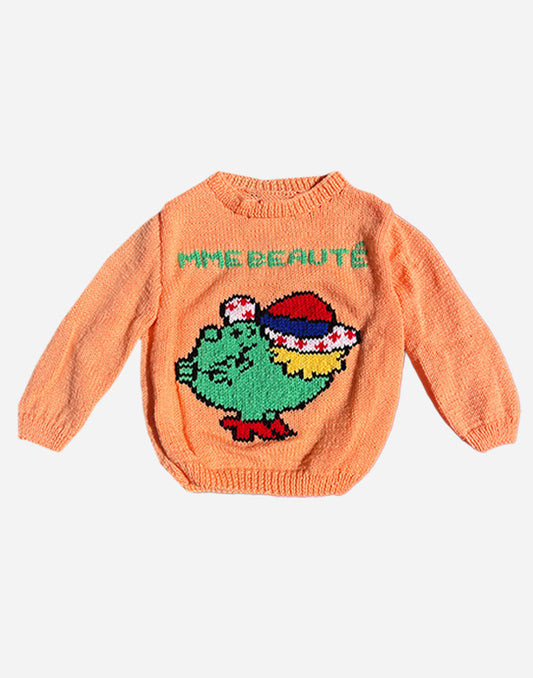 PULL - MADAME BEAUTÉ - ORANGE - 4 ANS