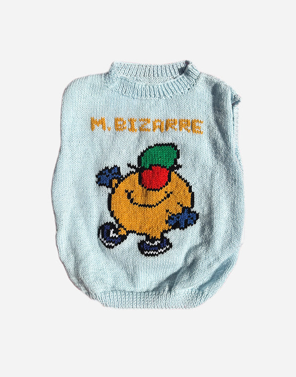 PULL SANS MANCHES MR BIZARRE - BLEU 6 ANS