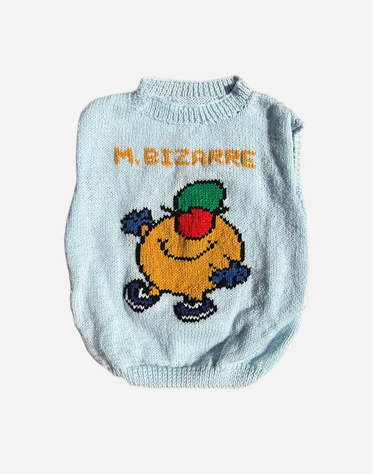 PULL SANS MANCHES MR BIZARRE - BLEU 6 ANS