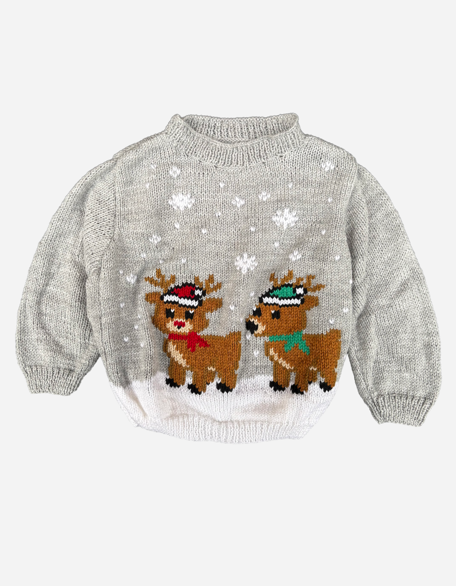PULL GRIS DEUX RENNES 4 ANS