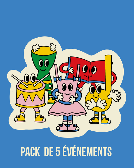 PACK DE 5 ÉVÉNEMENTS DU WEEK-END