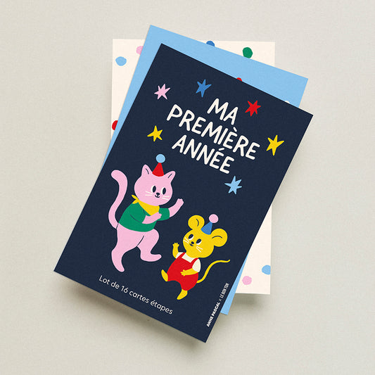 SOLDES ! Le set de cartes étapes "Ma première année"