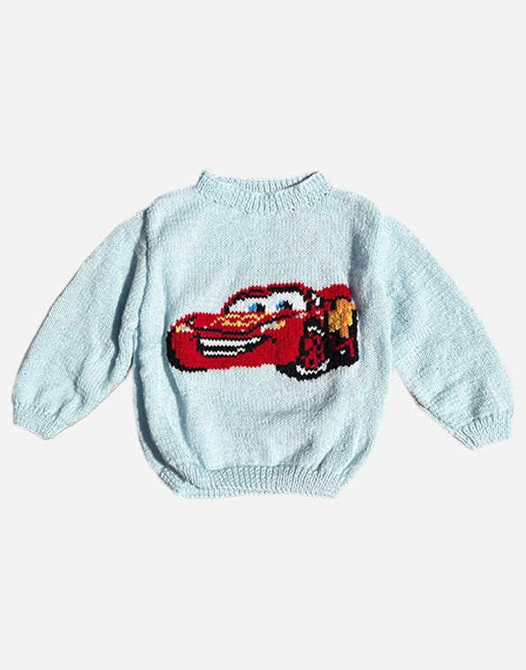 PULL CARS - BLEU CLAIR - 4 ANS