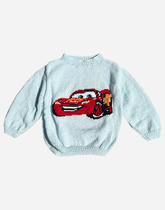 PULL CARS - BLEU CLAIR - 4 ANS