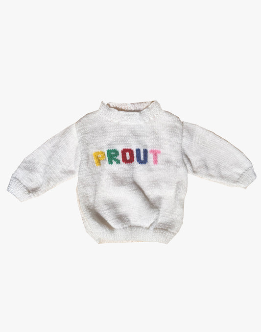PULL PROUT MANCHES LONGUES DE 12/18 MOIS À 6 ANS